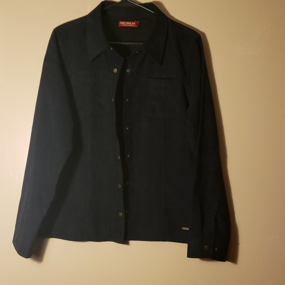 Button Down Casual Shirt/ Light Jacket - image 1
